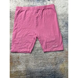 DKNY Girls Spandex Shorts Pink Size 14/16 Stretch Athletic Bike Shorts